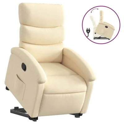 Produktbild von vidaXL Relaxsessel mit Aufstehhilfe Creme Stoff