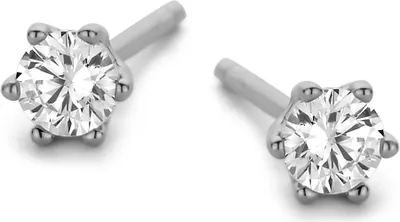 Produktbild von New Bling 9NB-0581 Zilveren oorknoppen Dames - Zirkonia - Chaton - 3 mm - Zilverkleurig