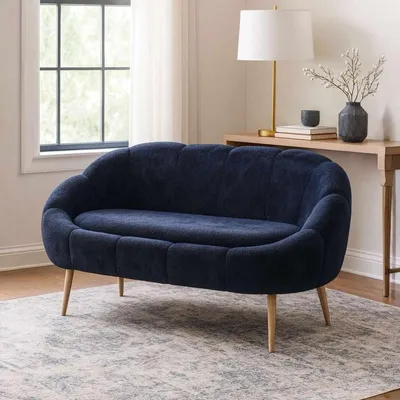 Produktbild von Hanah Home, Hochwertiger 2-Sitzer Sofa, Anthrazit, 100% Melamin, 130 cm