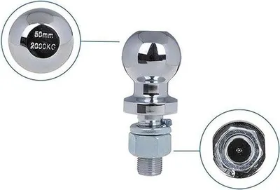 Productafbeelding van Famanu trekhaak, 2 ton - Rechte trekstang, 50 mm