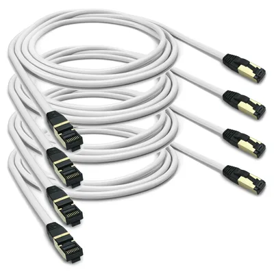 Produktbild von ARLI 4x 15m RJ45 Patchkabel CAT 8.1 S/FTP Netzwerkkabel Halogenfrei