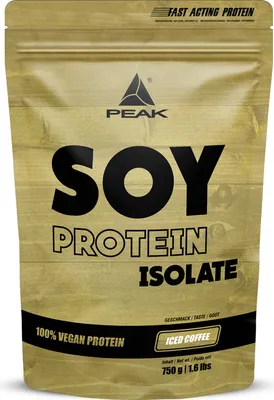 Immagine prodotto di Proteine isolate della soia - 750 g : Caffè freddo I polvere I soia I proteine vegetali I proteine I non OGM I alto contenuto di EAA I buona solubilità I costruzione muscolare I mantenimento muscolare I vegano I senza glutine