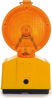 Produktbild von Perel Orangefarbene LED-Baustellenlampe, für hohe Sichtbarkeit auf der Baustelle oder in