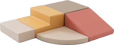 Image de Assortiment de jeu en mousse – IGLU Soft Play Corner Climber, beige-rose