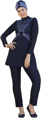 Produktbild von Hasema Burkini, Bademode, Hijab,Badeanzug, Tesettür Mayo, Swimwear A-223