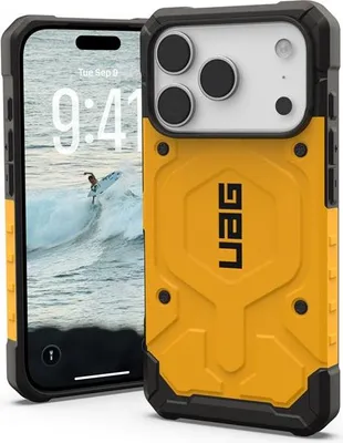 Produktbild von Urban Armor Gear Pathfinder, Cover, Apple, iPhone 17 Pro, 16 cm (6.3"), Gelb