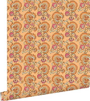 Obrázek produktu pro ESTAhome tapeta květinový vzor oranžová a růžová 50 x 900 cm