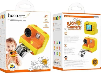 Image de HOCO Appareil photo pour enfants avec imprimante DV200 jaune