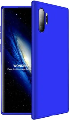 Produktbild von Hülle für Samsung Galaxy Note 10 360 Grad Schutz mit Displayglas Bumper Cover Galaxy Note 10 Farbe: Blau