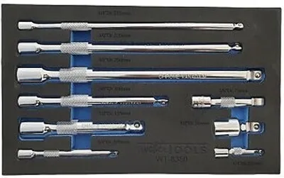 Produktbild von Kipp-Verlängerungs-Satz 1/4", 3/8" und 1/2", 9-teilig