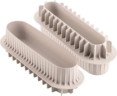 Produktbild von Silikomart Inserto Bûche, Beige, Silikon, Italien, 1 Stück(e), 77 mm, 243 mm