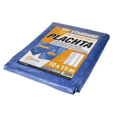 Obrázok produktu pre Enpro Plachta zakrývací STANDARD, 10 x 15 m, 70 g/m?, modro - stříbrná