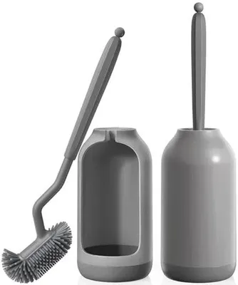 Produktbild von Famanu Toilettenbürste aus Silikon für gründliche Reinigung - mit Randreiniger