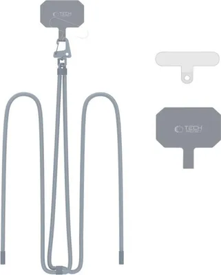 Produktbild von Tech-Protect C5S Rope Crossbody Strap Stahlgrau