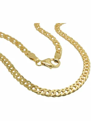 Produktbild von Armband 3,7mm Doppelpanzer 14Kt GOLD 19cm gold 3,7mm