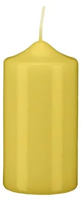 Zdjęcie produktu dla Świece stożkowe Spitzkopf w kolorze musztardowym, 15 x Ø 9 cm, 6 sztuk