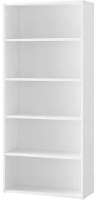 Obrázek produktu pro 5patrová knihovna LBC165T14, nastavitelné police, 24 x 60 x 134,2 cm, bílá