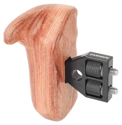 Productafbeelding van Houten handgreep voor camera - Ergonomisch ontwerp - Linkshandig - Voor videocamera's en DSLR's