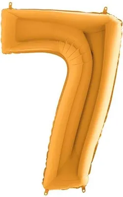 Immagine prodotto di Palloncino gonfiabile numero 7 oro 66 cm