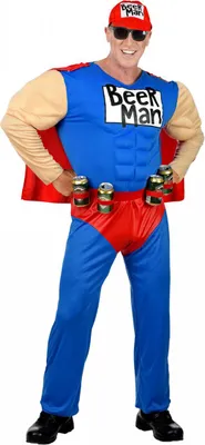 Produktbild von Superbeer Man Männerkostüm für Junggesellenabschied & Apres Ski Größe: L
