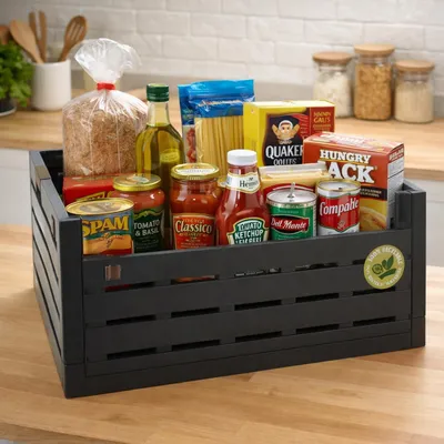 Obrázek produktu pro Skládací úložný box - stohovatelný - objem 60 litrů - rozměry 59 x 39 x 27 cm