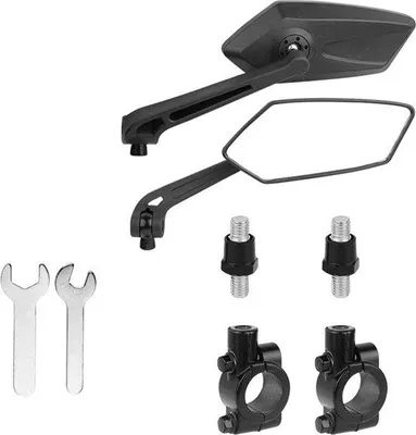 Produktbild von Famanu Fahrradspiegel Extra Groß - 2 Stück - Rückspiegel für Lenker Mountainbike