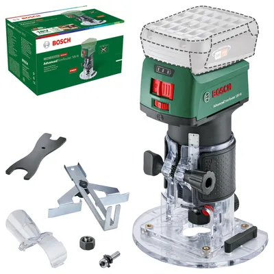 Obrázek produktu pro Bosch AdvancedTrimRouter 18V-8, 8 mm, 30000 ot/min, Zelená, Baterie, 1,1 kg, 160 mm