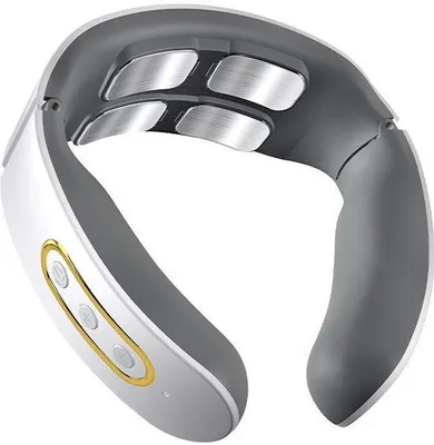 Immagine prodotto di Massaggiatore elettrico per il collo, 6 modalità, 9 livelli di intensità, portatile, riscaldato, per l'ufficio, la casa e i viaggi.