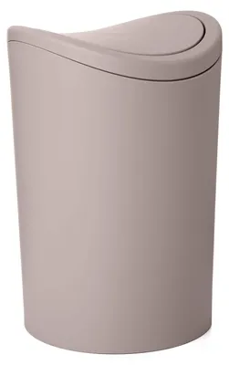 Produktbild von Kosmetikeimer Badezimmerabfalleimer Schwingdeckel - 6 Liter - Kunststoff - 19 x 19 x 28 cm