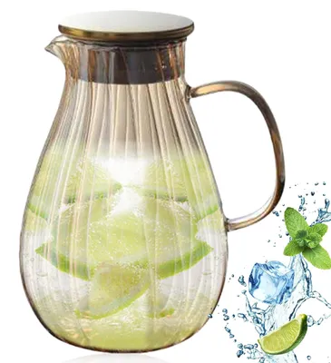 Produktbild von Karaffe aus Borosilikatglas mit Deckel, 1,9 Liter