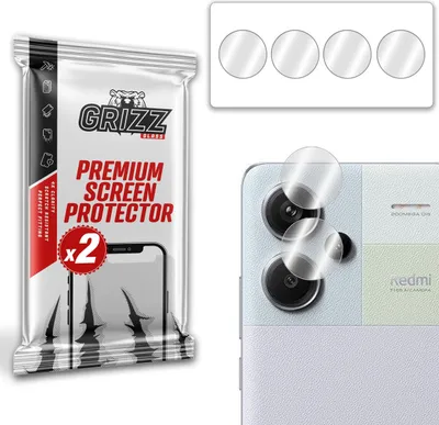 Image de Vitre de protection pour appareil photo GrizzGlass HybridGlass pour Xiaomi Redmi Note 13 Pro+ Plus 5G