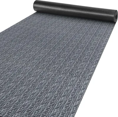 Produktbild von Küchenläufer Flur Läufer Küchenteppich Teppich Textil ITACA Graun Streifen Robust Breite 67cm Länge 100cm