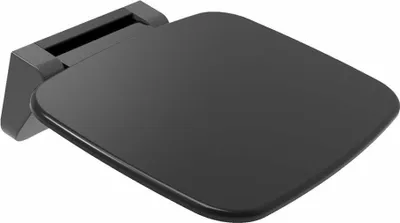 Produktbild von Polysan SAAP BLACK Duschklappsitz 35x32,8cm, Schwarz