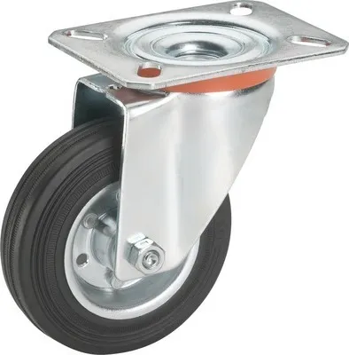 Produktbild von Lenkrolle bis 250 kg, 200 x 60 mm, mit Platte