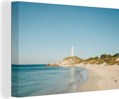 Obrázok produktu pre OneMillionCanvasses® - Maľba na plátne - Obraz na plátne Nástenná maľba na plátne - Ostrov s majákom - 150x100cm - Fotografia na plátne - maľba na