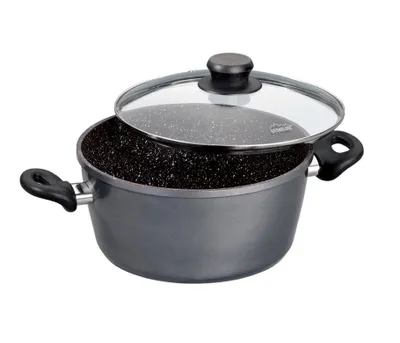 Produktbild von STONELINE 6741, 1,8 l, Anthrazit, Aluminium, Keramik, Gas, Halogen, Induktion, Versiegelte Platte, Glas, 180 °C
