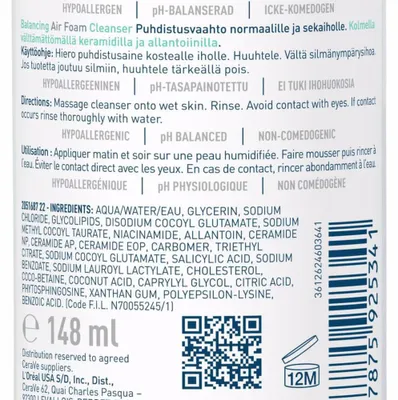Produktbild von CeraVe Ausgleichender Reinigungsschaum Mattierender, schäumender Gesichtsreinige