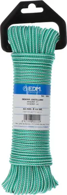 Produktbild von Geflochtenes PP-Seil Grün/Weiß 4,5 mm x 15 m