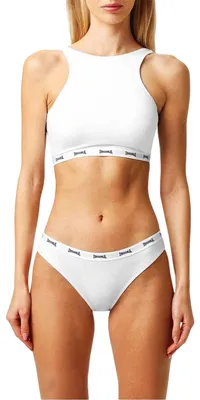 Image de Lonsdale - Soutien-gorge de sport pour femme, coton GT14978 (80C) (blanc)