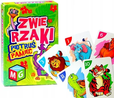 Zdjęcie produktu dla MULTIGRA Karty Piotruś Zwierzaki i Pamięć - gra dla dzieci +4 lata