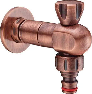 Produktbild von Famanu Kogelhahn - Wandanschluss für Garten und Waschmaschine - Doppelter Wasserhahn