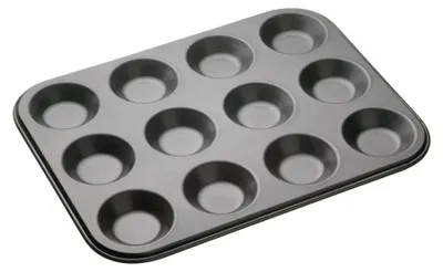 Backblech für Mince Pies, 12 Mulden, 32x24 cm, Antihaft