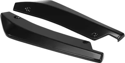 Image de Fit Rear Bumper Lip Splitter Fins Body Lip Spoiler Chin Skirt Protector Black (Protection de la jupe du menton du pare-chocs arrière)