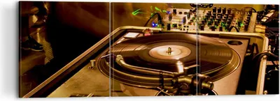 Produktbild von Bild auf Leinwand - Leinwandbild - Disco Tanz Musik Rhythmus - 120x40cm - Wand Bild - Wanddeko - Leinwanddruck - Bilder - Kunstdruck - Wanddekoration - Leinwand bilder - Wandkunst - CA120x40-0505