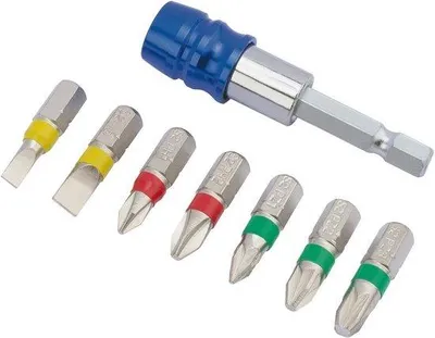 Produktbild von Famanu Schraubendreher-Bit Set mit Magnetischer Halterung - 8 Stück