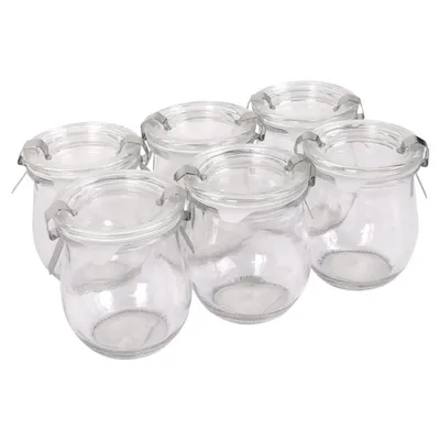 Produktbild von Sturzgläser 6er-Set Einmachgläser 180ml Marmeladengläser Sturzglas Vorratsglas