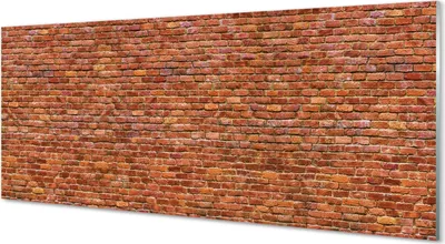 Produktbild von Glasbilder 125x50 Wandkunst Vintage brick wall