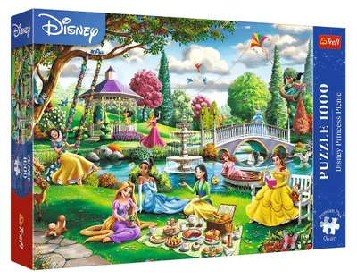 Produktbild von Trefl Puzzle 1000 Teile Disney Princess Picknick - Premium Plus