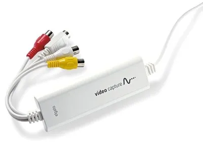 Produktbild von Elgato Video Capture, NTSC, PAL, SECAM, USB 2.0 port, Macintosh, Intel Core Duo, 640 x 480 Pixel, H.264, MPEG-4, Mac OS X 10.5.6 Leopard+