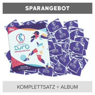 Produktbild von UEFA Women's EURO 2025 Switzerland - Sammelsticker - Komplettsatz + Album